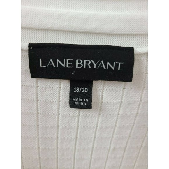 Lane Bryant Womens White Open Front Half Sleeve Pleated Cardigan Plus Size 18/20 - Picture 7 of 9